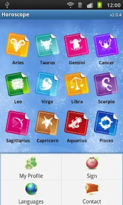 Horoscope android App screenshot 1